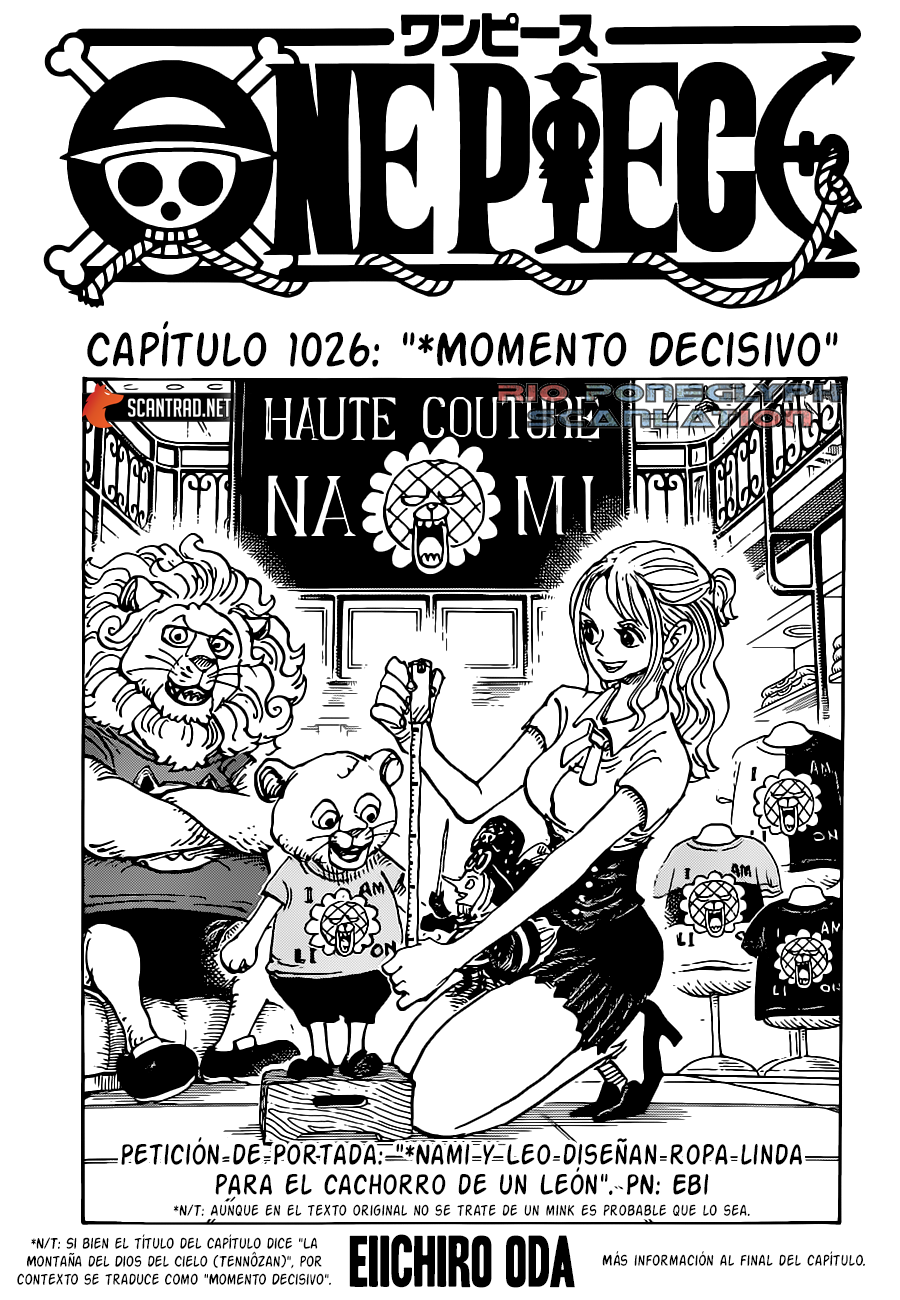 One Piece capítulo 1026 - página 1